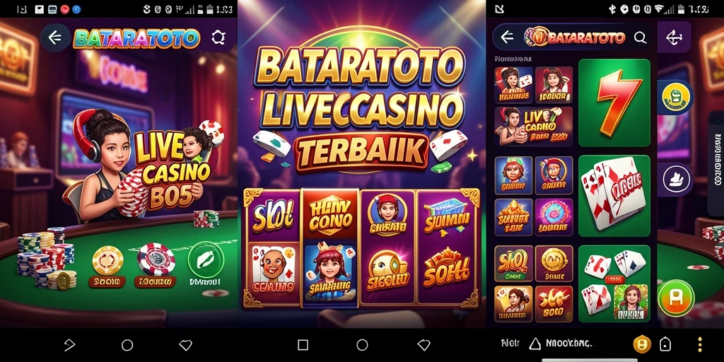 Tampilan gameplay Live Casino yang seru dan interaktif di BATARATOTO.