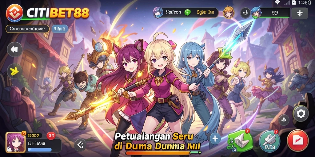 Screenshot gameplay CITIBET88 menunjukkan momen seru dalam petualangan Anime.