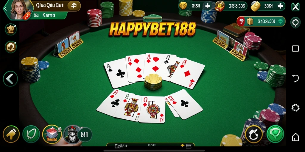 Tampilan gameplay QiuQiu yang seru dan menyenangkan di HAPPYBET188.