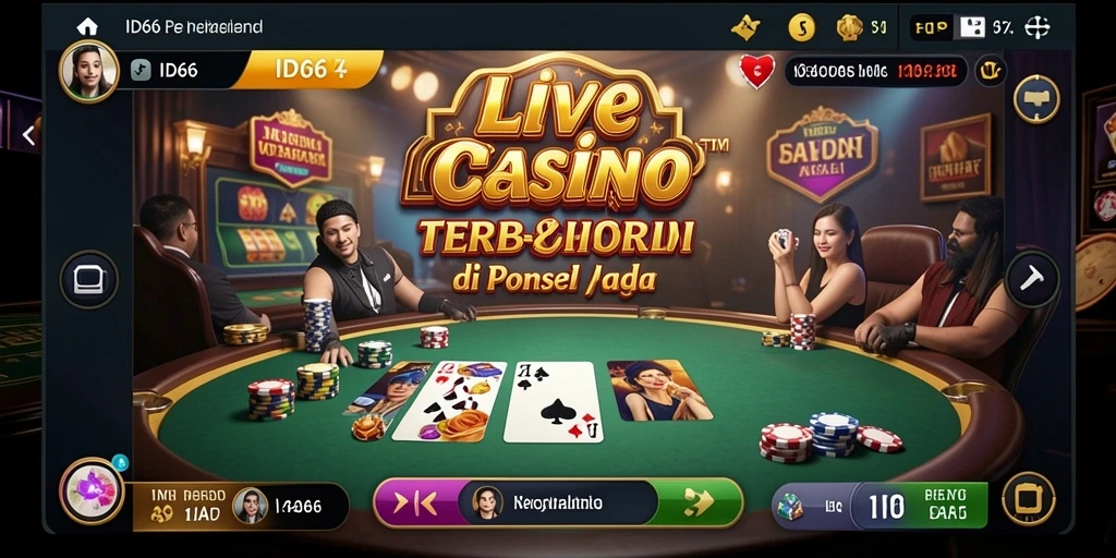 Gameplay Live Casino ID66 yang menegangkan dan interaktif.