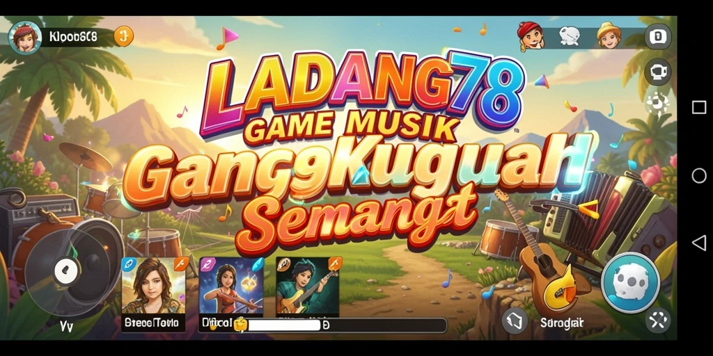 Tampilan screenshot LADANG78 dengan gameplay musik yang seru.