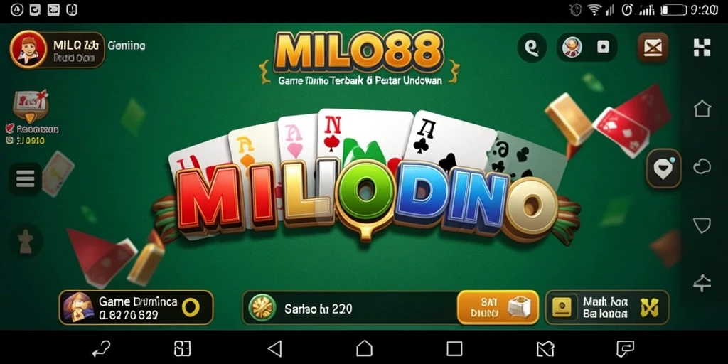 Tampilan gameplay seru dalam permainan Domino MILO88.