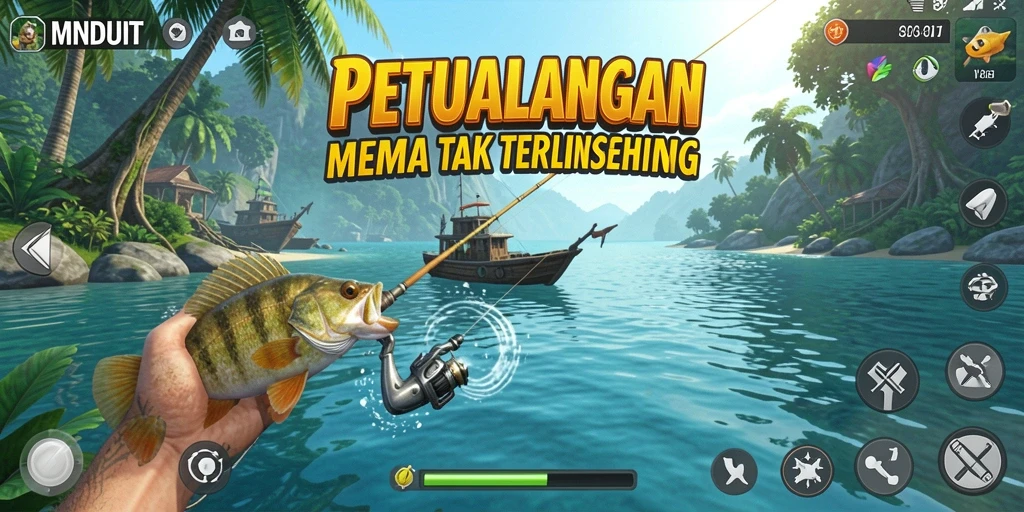Tangkapan ikan yang spektakuler dari gameplay MNDUIT.