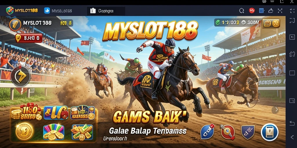 Tampilan gameplay Racing yang seru dan menantang dalam MYSLOT188.